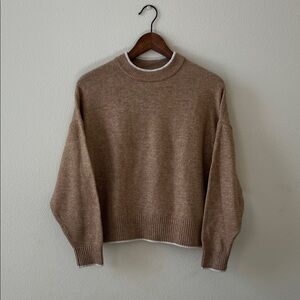 H&M Light Brown Crew Neck Sweater